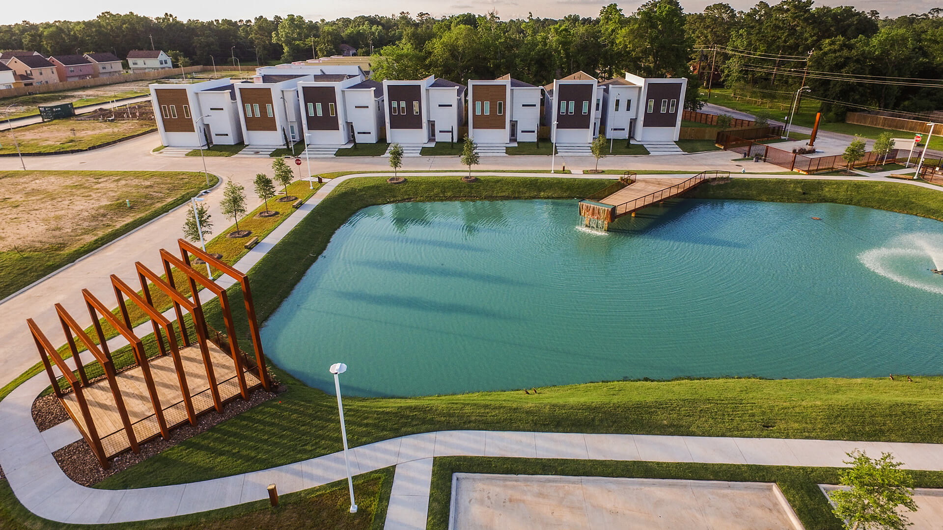 Exterior view of a building featuring Nichiha fiber cement panels and modern design