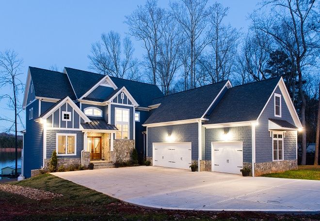 Exterior view of a building featuring Nichiha fiber cement panels and modern design