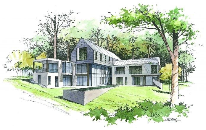 Rendering of the ASO Designer Showhouse in Atlanta Georgia