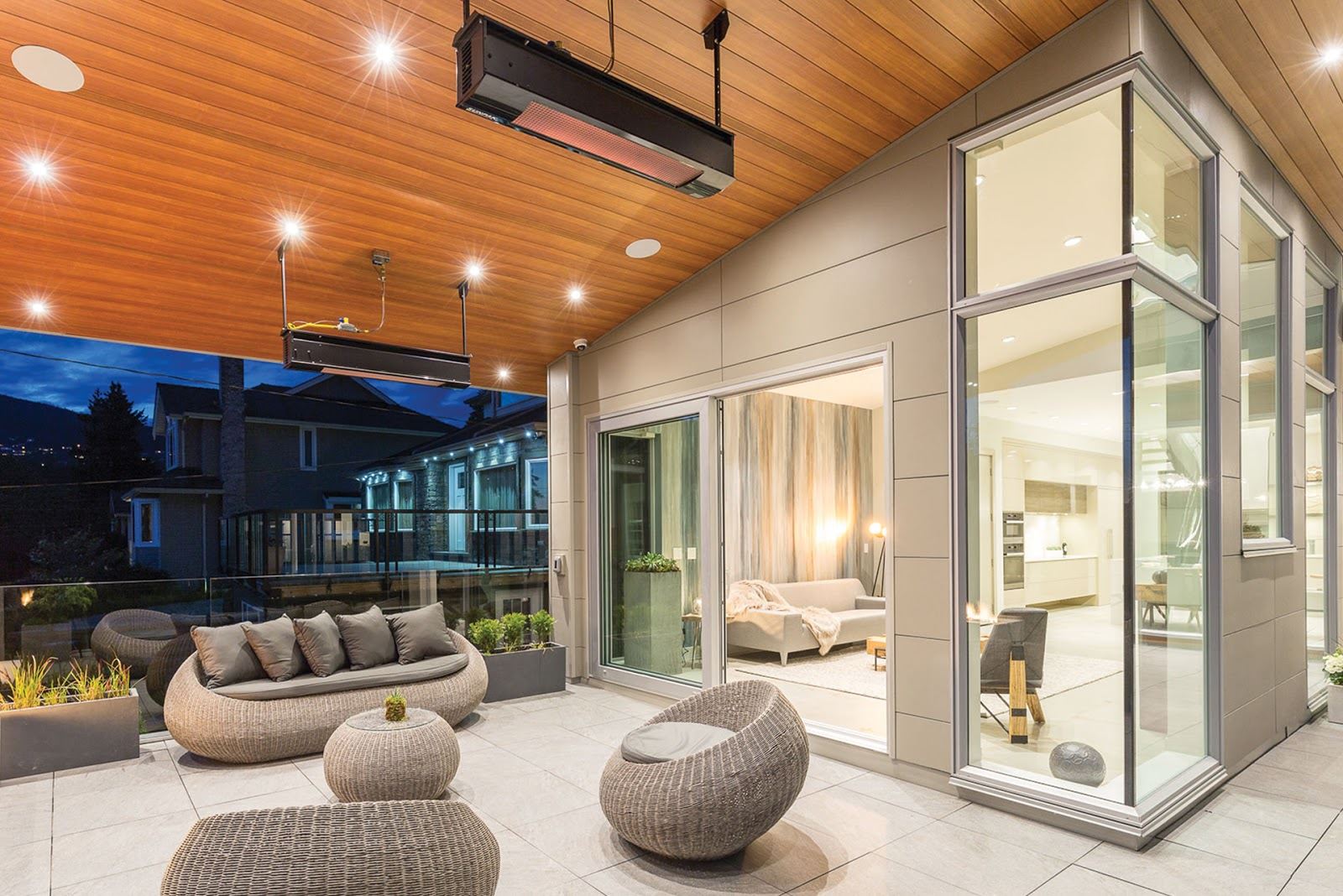 Exterior view of a building featuring Nichiha fiber cement panels and modern design