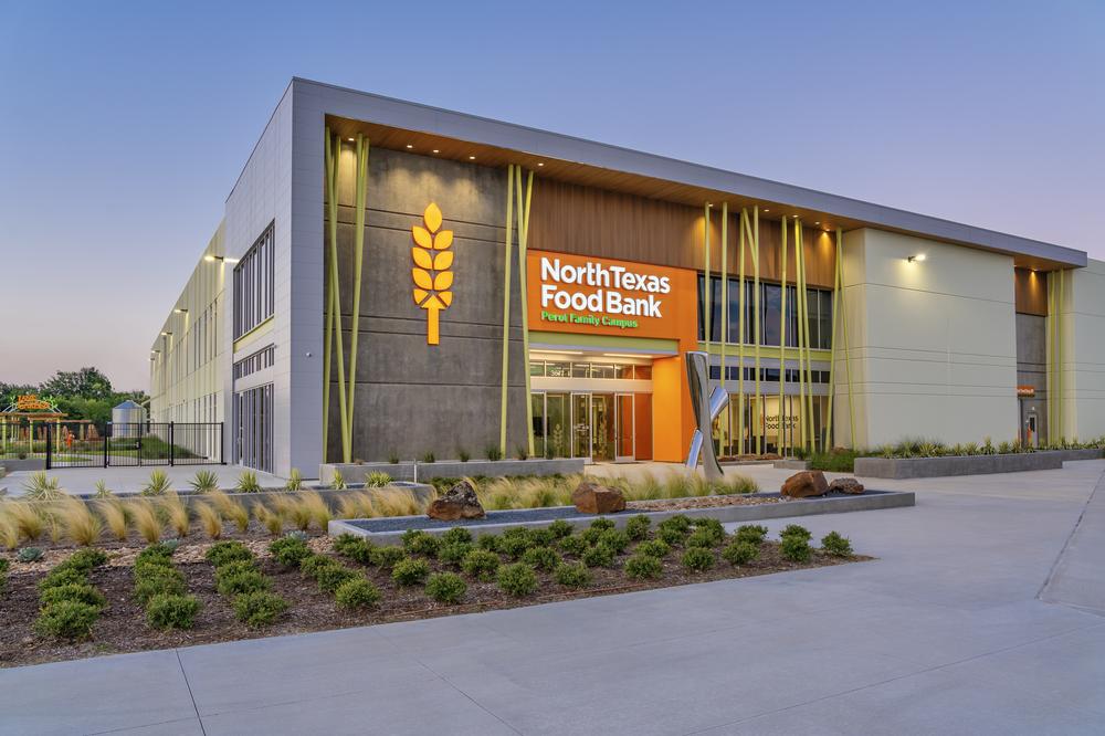The exterior of the North Texas Food Bank.