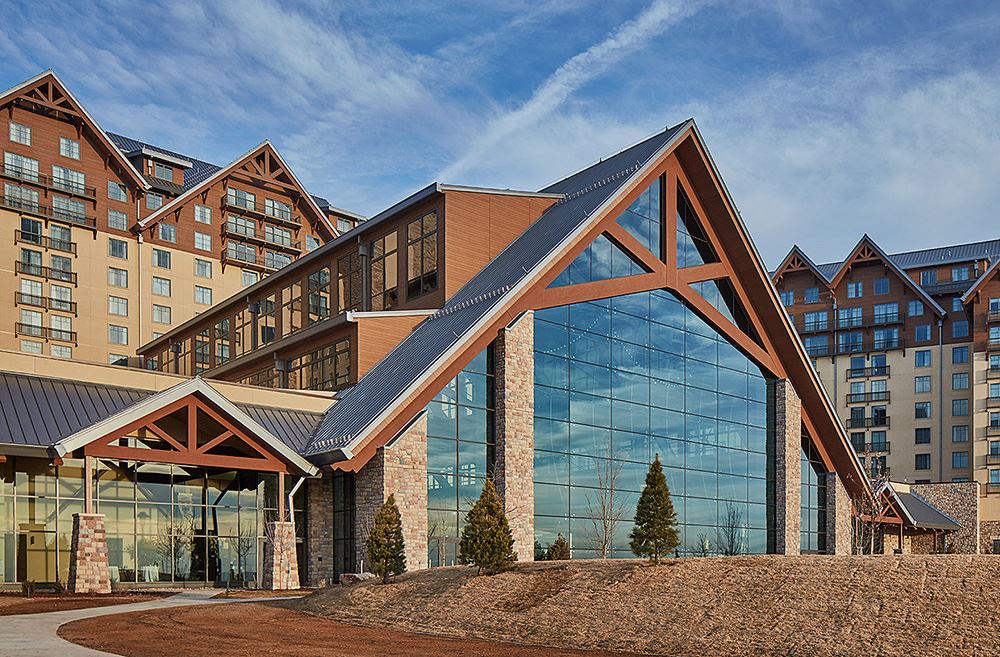Gaylord Rockies exterior with beautiful large windows