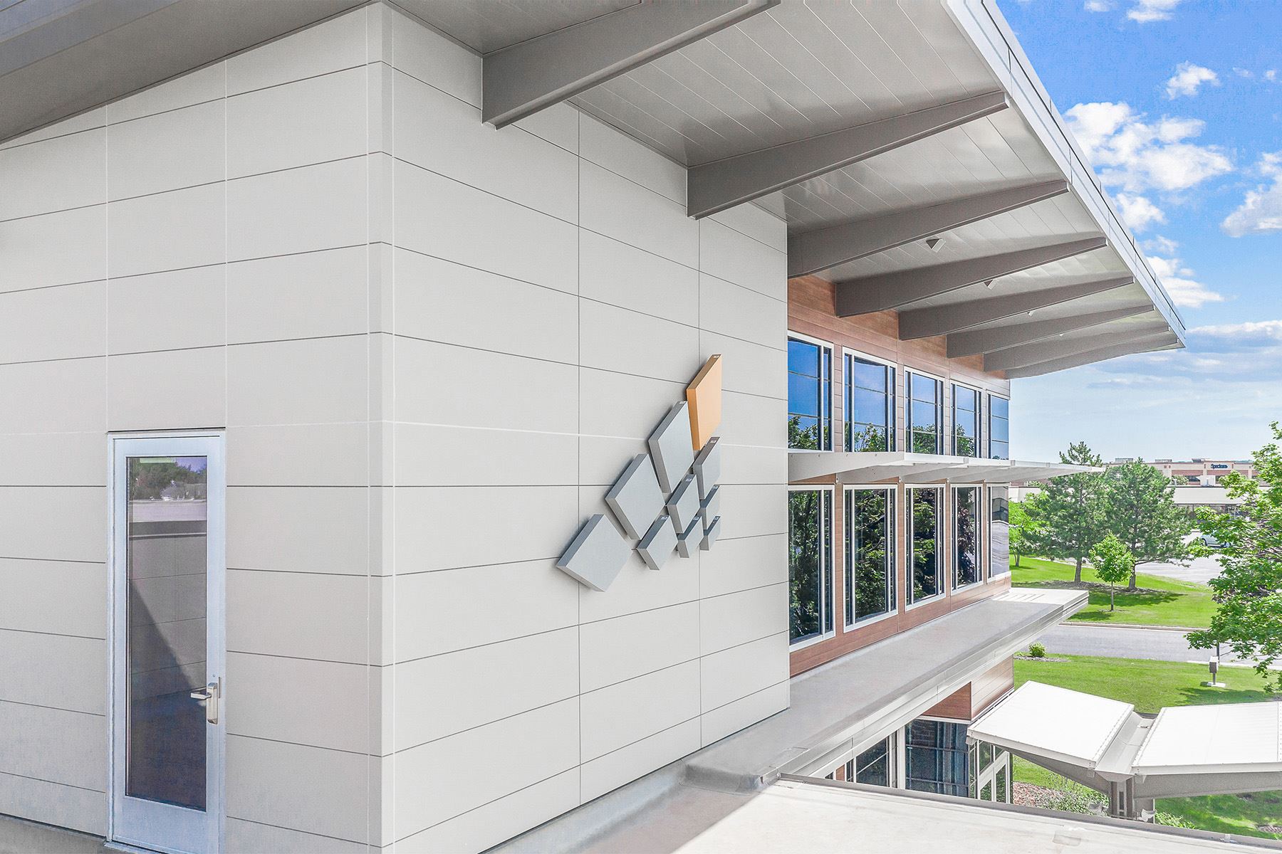 Outside corner of Excel office building in Wisconsin