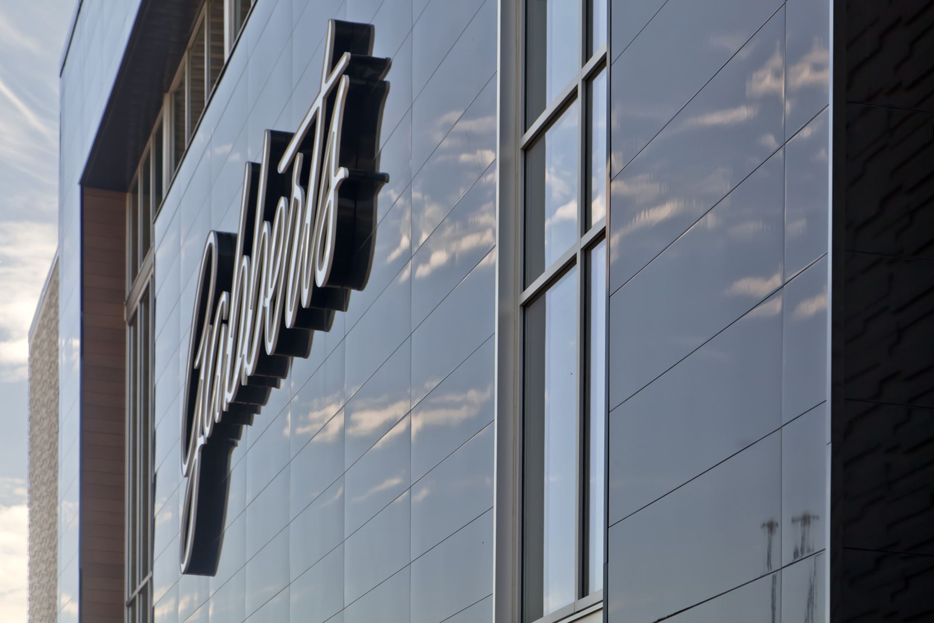 Exterior of Gabbert's with Miraia Onyx panels