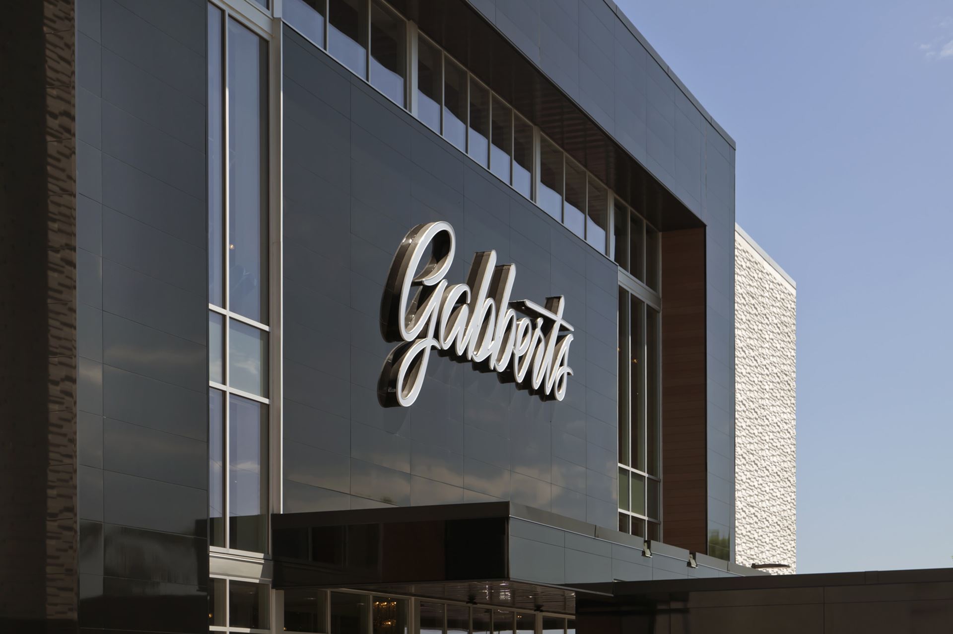 Front of Gabbert's store with Miraia panels in Onyx