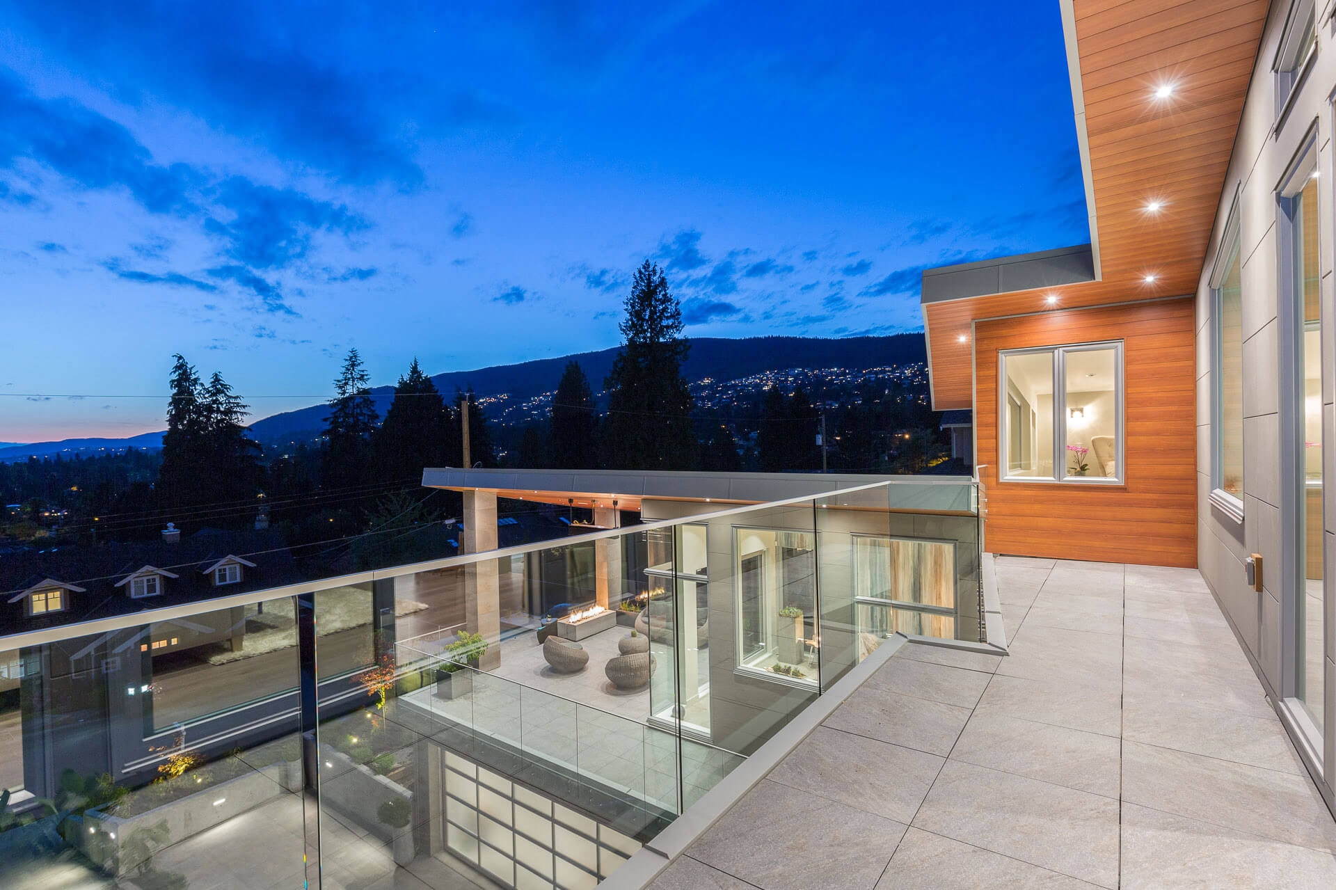 Exterior view of a building featuring Nichiha fiber cement panels and modern design