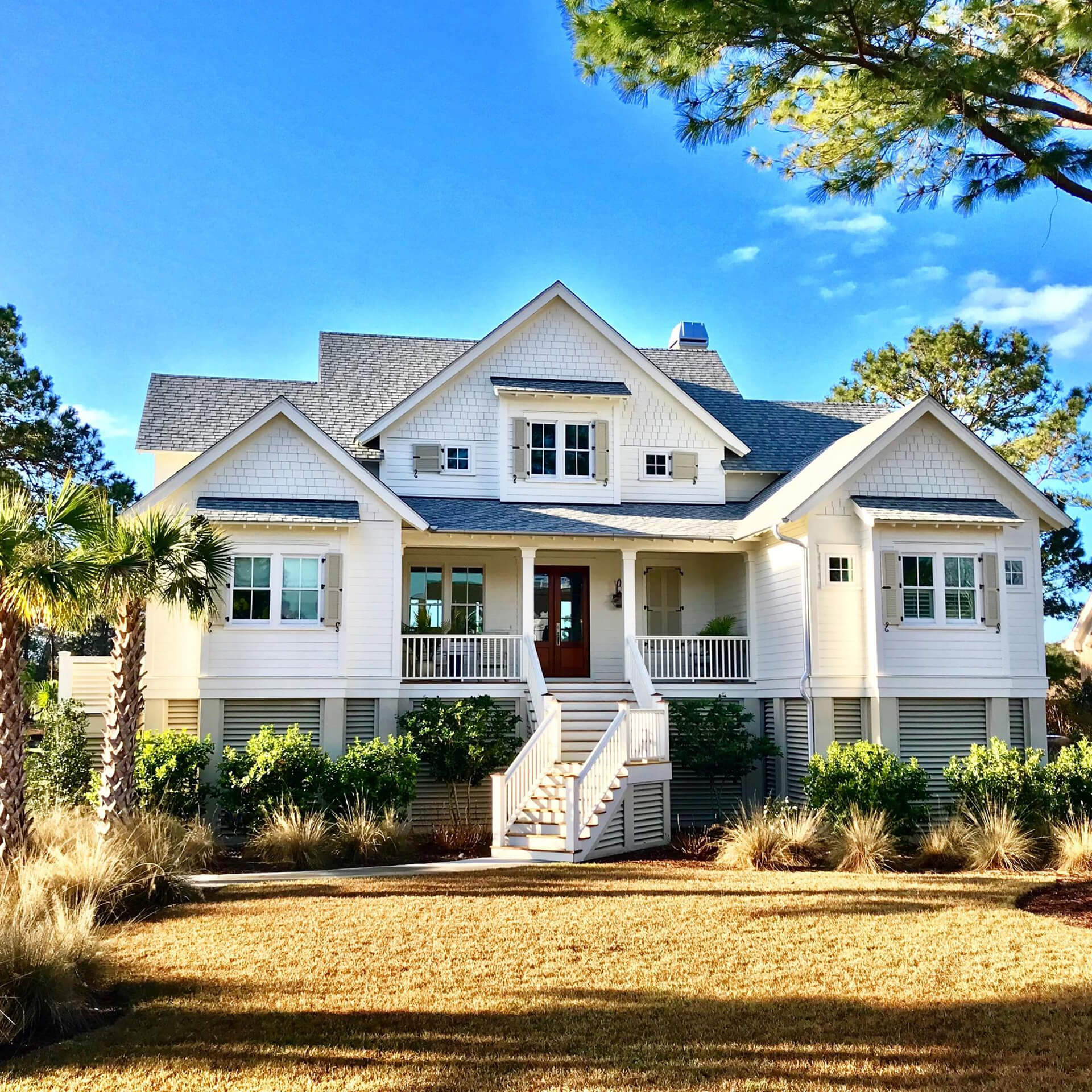 Exterior view of a building featuring Nichiha fiber cement panels and modern design